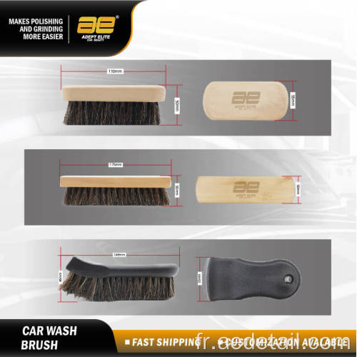 Brosse de détail automobile de haute qualité 100% hardhair